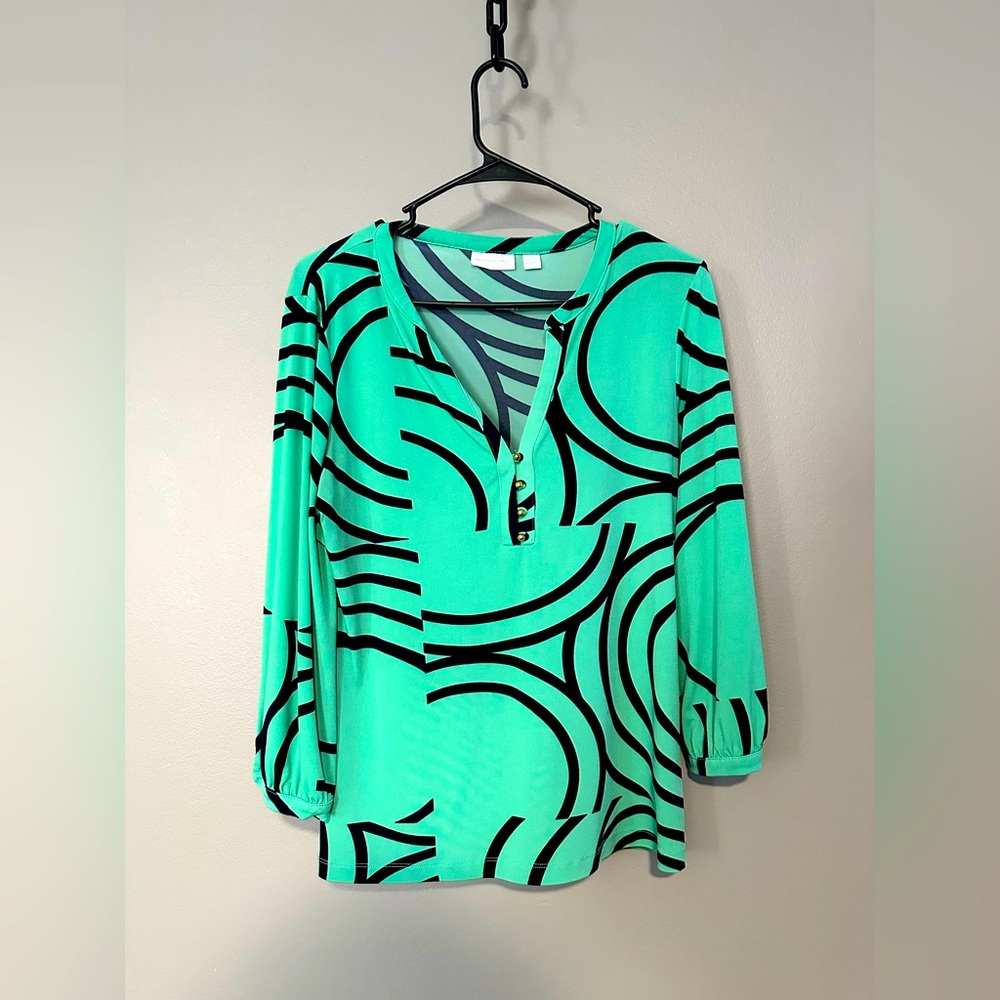 Blouse Green and Navy Blue NY&C